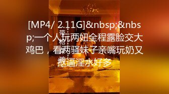 [MP4/ 2.11G]&nbsp;&nbsp;一个人玩两妞全程露脸交大鸡巴，看两骚妹子亲嘴玩奶又抠逼淫水好多